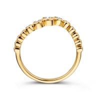 Ring geelgoud briljant 0.37 crt.
