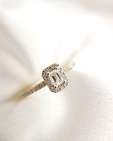 Ring geelgoud briljant 0.42 crt.