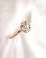 Ring geelgoud briljant 0.45 crt.