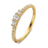 Ring geelgoud briljant 0.46 crt.