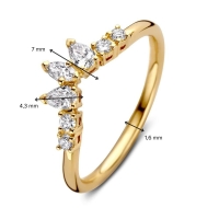 Ring geelgoud briljant 0.47 crt.