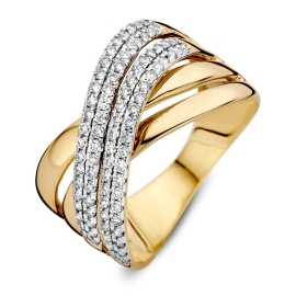 Ring geelgoud briljant 0.51 crt.