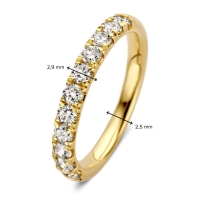 Ring geelgoud briljant 0.74 crt.