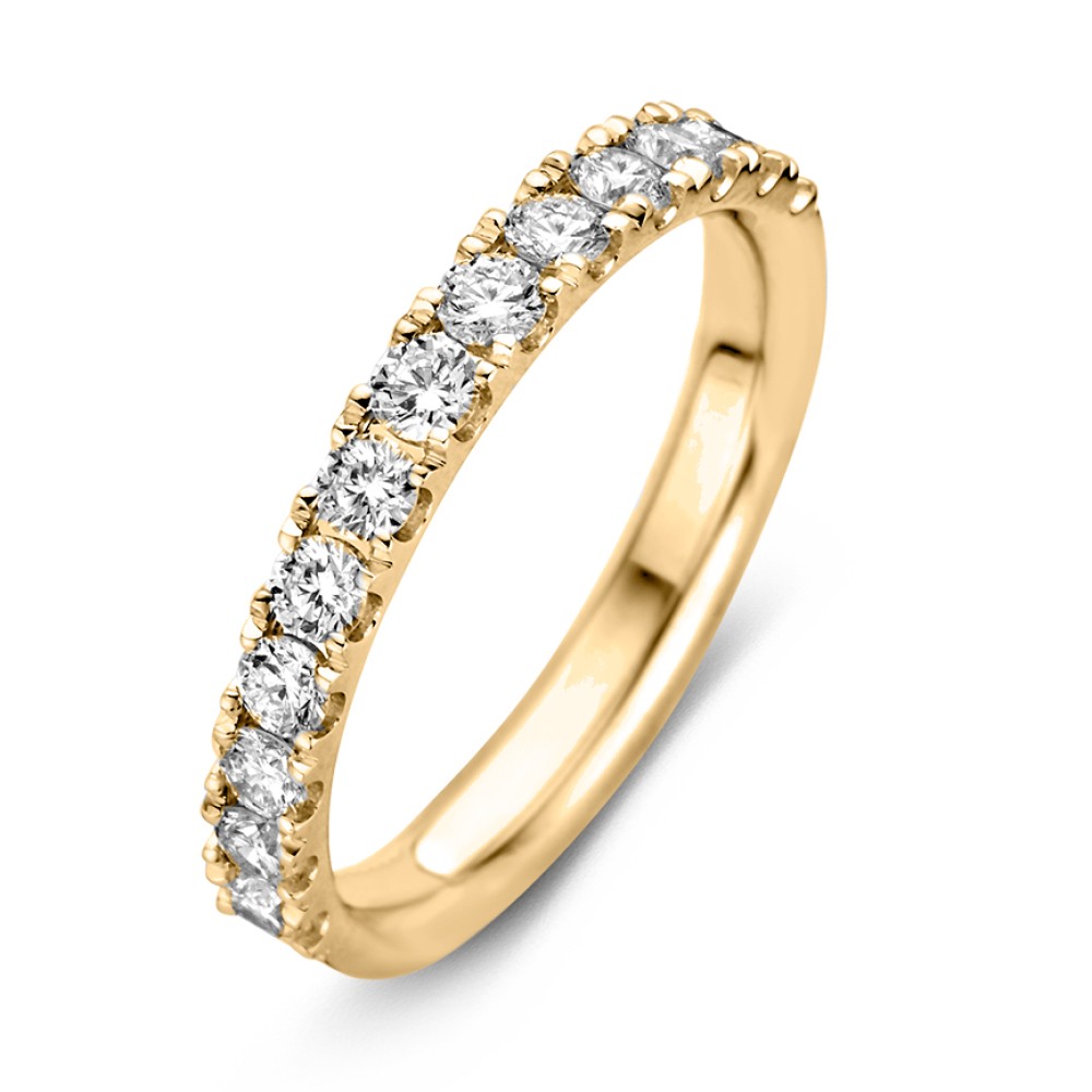 Ring geelgoud briljant 0.77 crt. ( half )