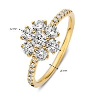 Ring geelgoud briljant 1.24 crt.