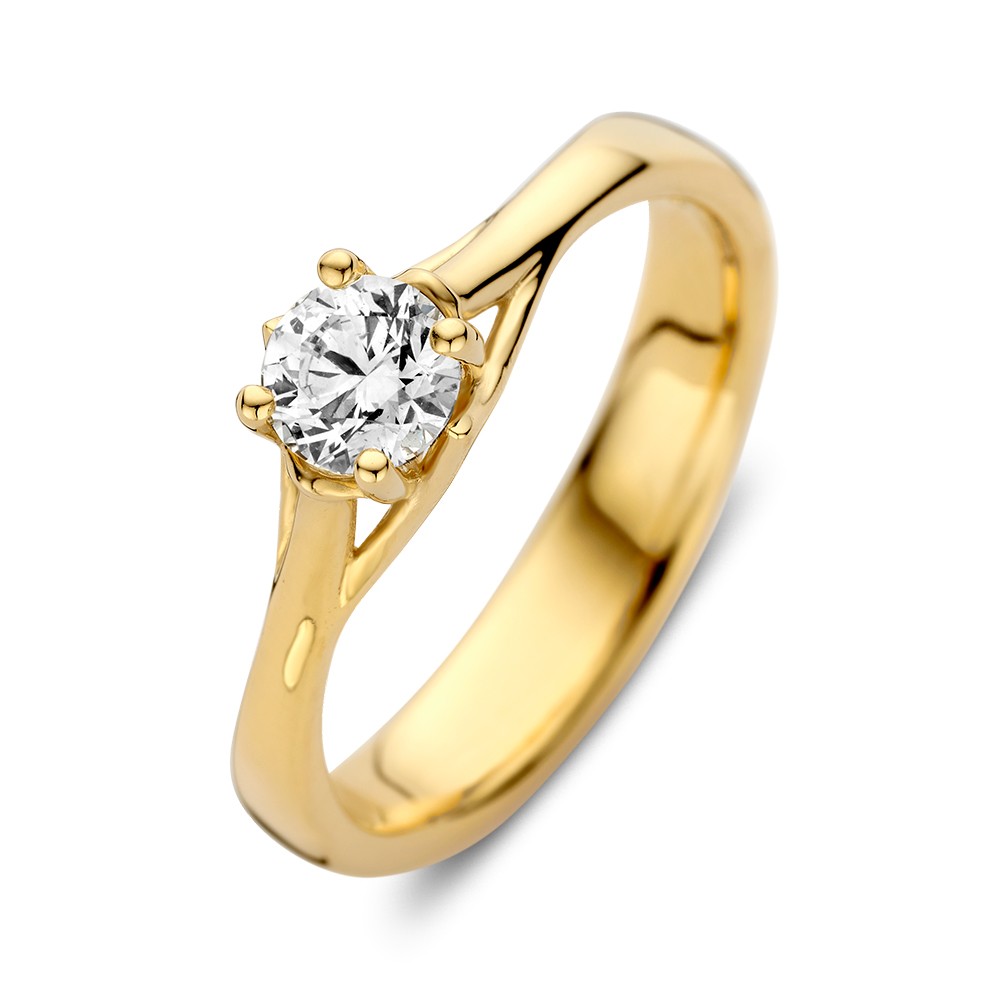 Ring geelgoud Lab Grown Diamant 0.50 crt.