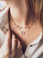 Ring geelgoud saffier