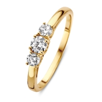 Ring geelgoud zirkonia