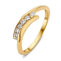 Ring geelgoud zirkonia