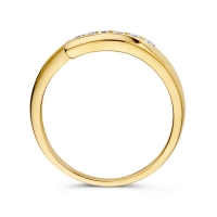 Ring geelgoud zirkonia