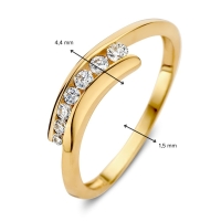 Ring geelgoud zirkonia