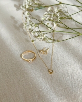 Ring geelgoud zirkonia