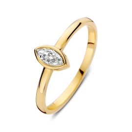 Ring geelgoud zirkonia