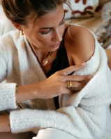 Ring 18krt geelgoud briljant saffier