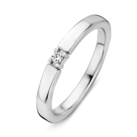 Ring witgoud briljant 0.05 crt. Ring witgoud briljant 0.05 crt.