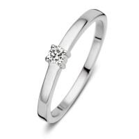 Ring witgoud briljant 0.09 crt.