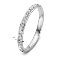 Ring witgoud briljant 0.14 crt.