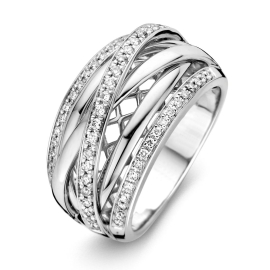 Ring witgoud briljant 0.34 crt.