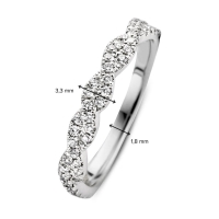 Ring witgoud briljant 0.34 crt.