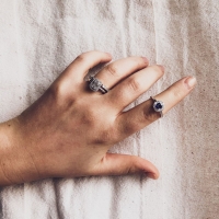 Ring witgoud briljant 0.54 crt.