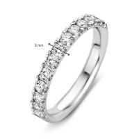 Ring witgoud briljant 0.77 crt. half