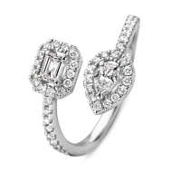 Ring witgoud diamant 0.68 crt.