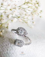 Ring witgoud diamant 0.68 crt.