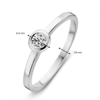 Ring witgoud zirkonia