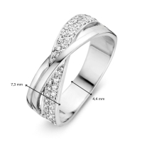 Ring witgoud zirkonia