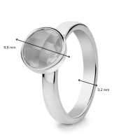 Ring zilver maansteen